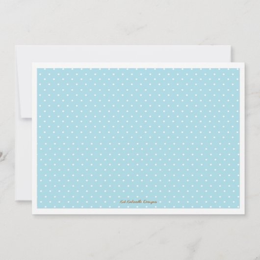 モンキモダンースイートボーイベビーシャワー招待状 招待状 (裏面)