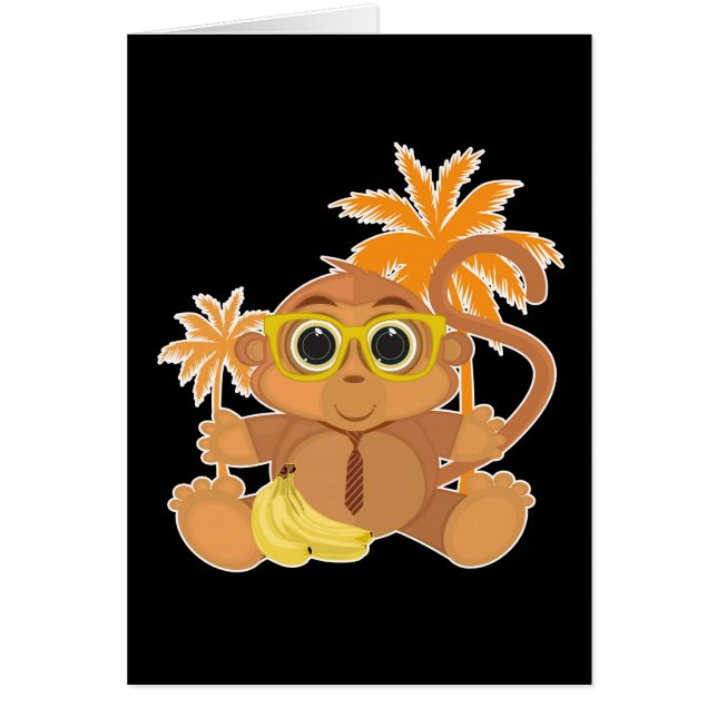 モンキーおたく – 黒 (正面)