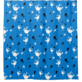 モンキーおもしろいシャワーカーテン – チンパ予測できなンジー シャワーカーテン (正面)