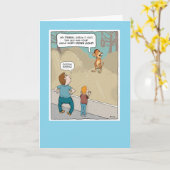 モンキーおもしろいビジネス誕生日 カード (黄色い花)