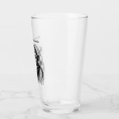 モンキーおもしろい白黒インカスタマイズク タンブラーグラス (左)