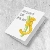 モンキーおもしろい誕生日プライムメイト カード