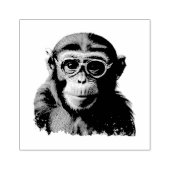 モンキーおもしろい ラバースタンプ (インプリント)