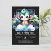 モンキーお洒落誕生日 招待状 (スタンド正面)