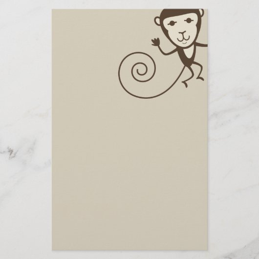 モンキーお洒落 便箋 (正面)