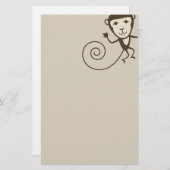 モンキーお洒落 便箋 (正面/裏面)