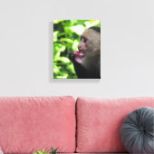 モンキーかわいらし キャンバスプリント (インサイチュ (リビング))