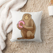 モンキーとドーナツ クッション (ブランケット)