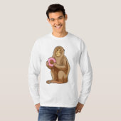 モンキーとドーナツ Tシャツ (正面フル)