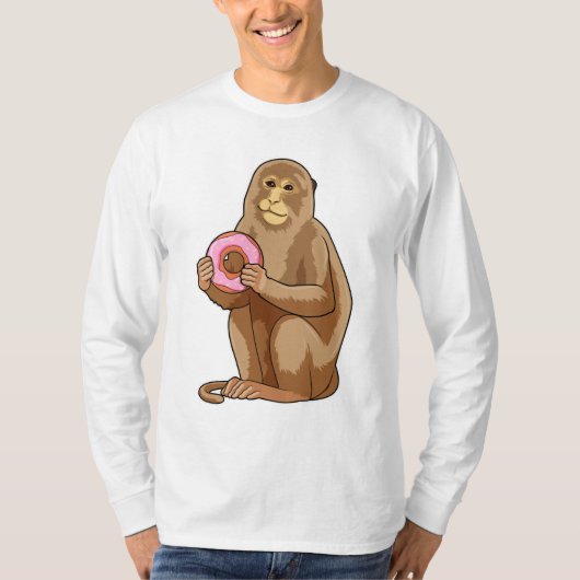 モンキーとドーナツ Tシャツ (正面)
