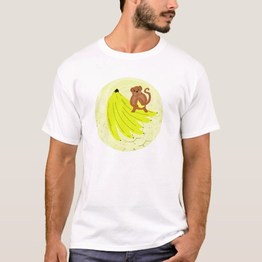 モンキーとバナナTシャツ Tシャツ (正面)