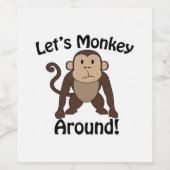 モンキーのまわりに ワインラベル (シングルラベル)