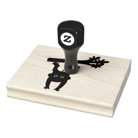 モンキーぶら下がったの緑の木 ラバースタンプ (スタンプ)