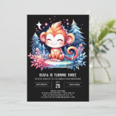 モンキーよくはしゃぐ誕生日 招待状 (スタンド正面)