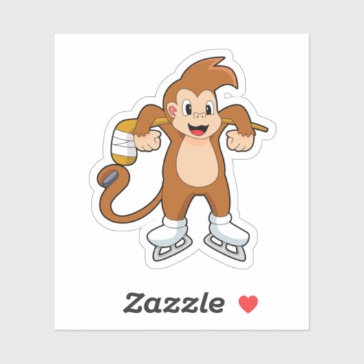 モンキーアイスホッケーアイスホッケースティック シール (シート)