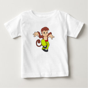 モンキーアット武術アーツクンフー ベビーTシャツ