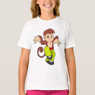 モンキーアット武術アーツクンフー Tシャツ