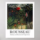 モンキーアンドオウムヴァージンフォレストアンリルーソー ポスター (正面)