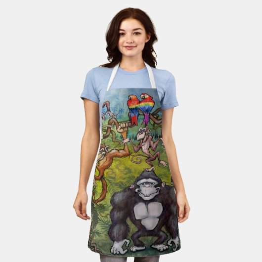 モンキーエプロン エプロン (着用した状態)