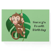 モンキーオンつる植物デザインゲストブック