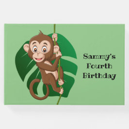 モンキーオンつる植物デザインゲストブック ゲストブック