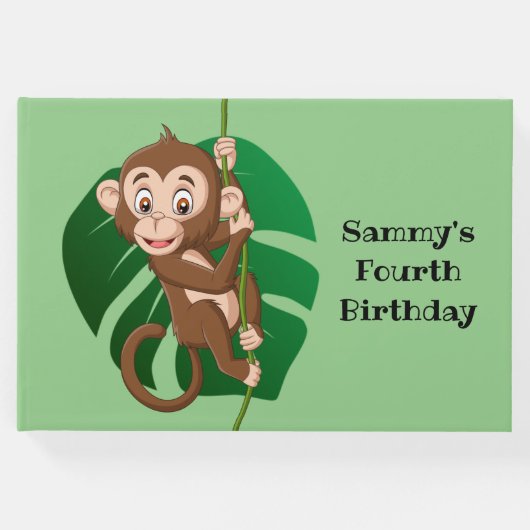 モンキーオンつる植物デザインゲストブック ゲストブック (正面)