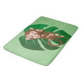 モンキーオンつる植物デザインバスマット バスマット (アングル)