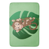 モンキーオンつる植物デザインバスマット バスマット (正面縦)