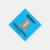 モンキーオンブルー スタンダードカクテルナプキン (角)