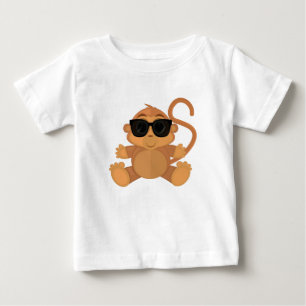 モンキーカッコいい ベビーTシャツ