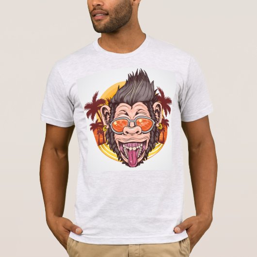 モンキーカッコいい Tシャツ (正面)