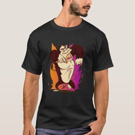 モンキーカラオケシンガーマイク Tシャツ (正面)