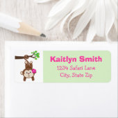 モンキーガール差出人住所ラベル ラベル (インサイチュ)