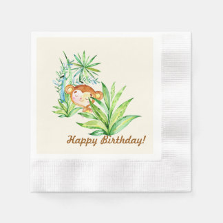 モンキーキッド 縁ありカクテルナプキン