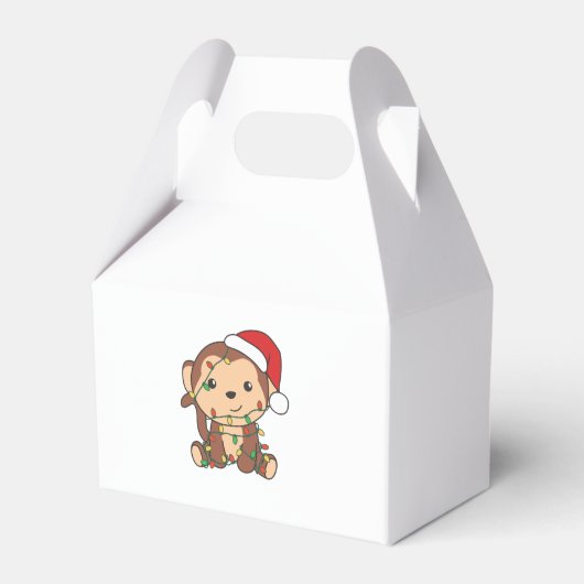 モンキークリスマスウィンターアニマルサル フェイバーボックス (正面サイド)