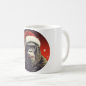 モンキークリスマス コーヒーマグカップ (正面右)