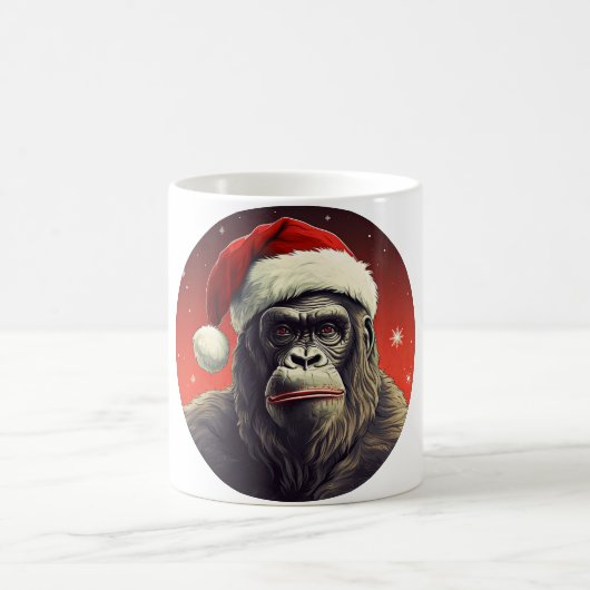 モンキークリスマス コーヒーマグカップ (中央)