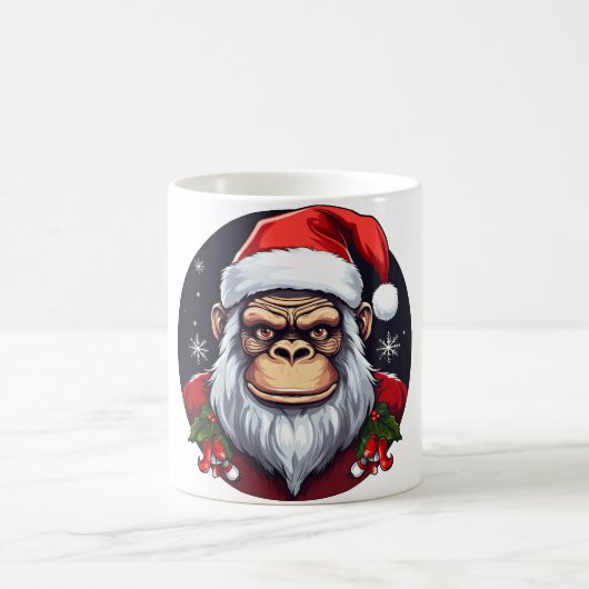 モンキークリスマス コーヒーマグカップ (中央)
