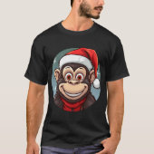 モンキークリスマス Tシャツ (正面)