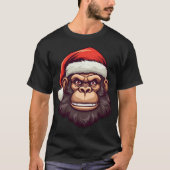 モンキークリスマス Tシャツ (正面)