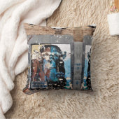 モンキーグラフィティスロークッション41 x 41 cm クッション (ブランケット)