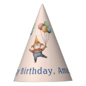 モンキーサーカスお洒落バースデーパーティー パーティーハット (正面)