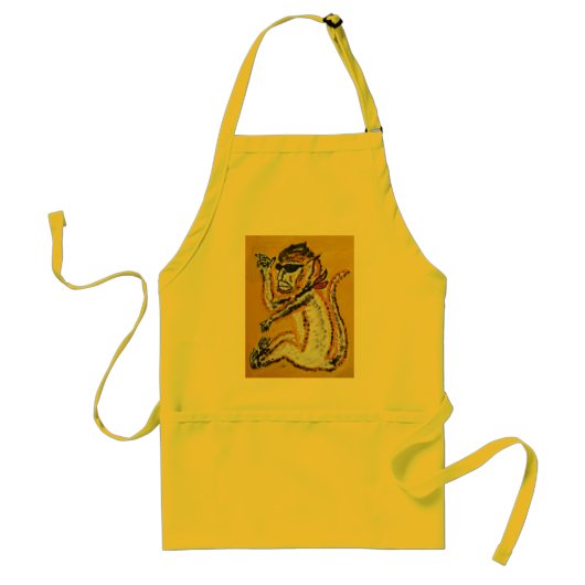モンキーサーカスアート スタンダードエプロン (正面)