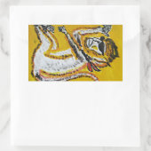 モンキーサーカスアート 長方形シール (バッグ)