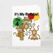 モンキーシャイン4th誕生日Tシャツとギフト カード (正面)