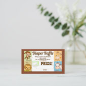モンキージャングルおむつラッフルチケット100pk エンクロージャーカード (スタンド正面)