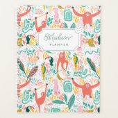 モンキージャングル動物の熱帯葉動物 プランナー手帳 (正面)