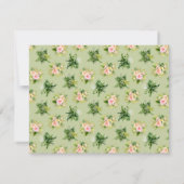 モンキージャングル熱帯性ベビーシャワー サンキューカード (裏面)