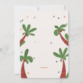 モンキージャングル誕生日パーティー 招待状 (裏面)