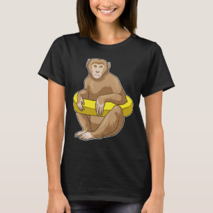 モンキースイミングライフブイ Tシャツ